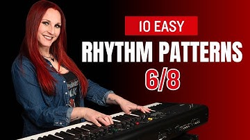10 EASY Rhythm Patterns for Pop Piano Chords in 6/8
