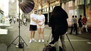 Watch as We Busk With Our HUGE 4x5 Large Format Instant Camera - Results were Amazing!