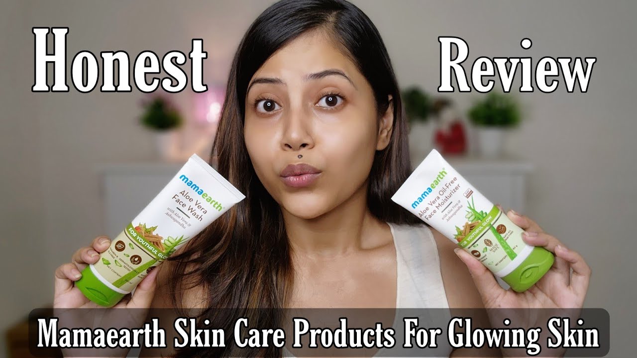 MAMAEARTH Aloe Vera Face Wash & Oil Free Aloe Vera Moisturizer REVIEW ️