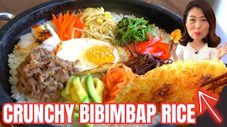 How to make CRUNCHY Dolsot Bibimbap Rice 맛있는 돌솥비빔밥 누룽지 만들기