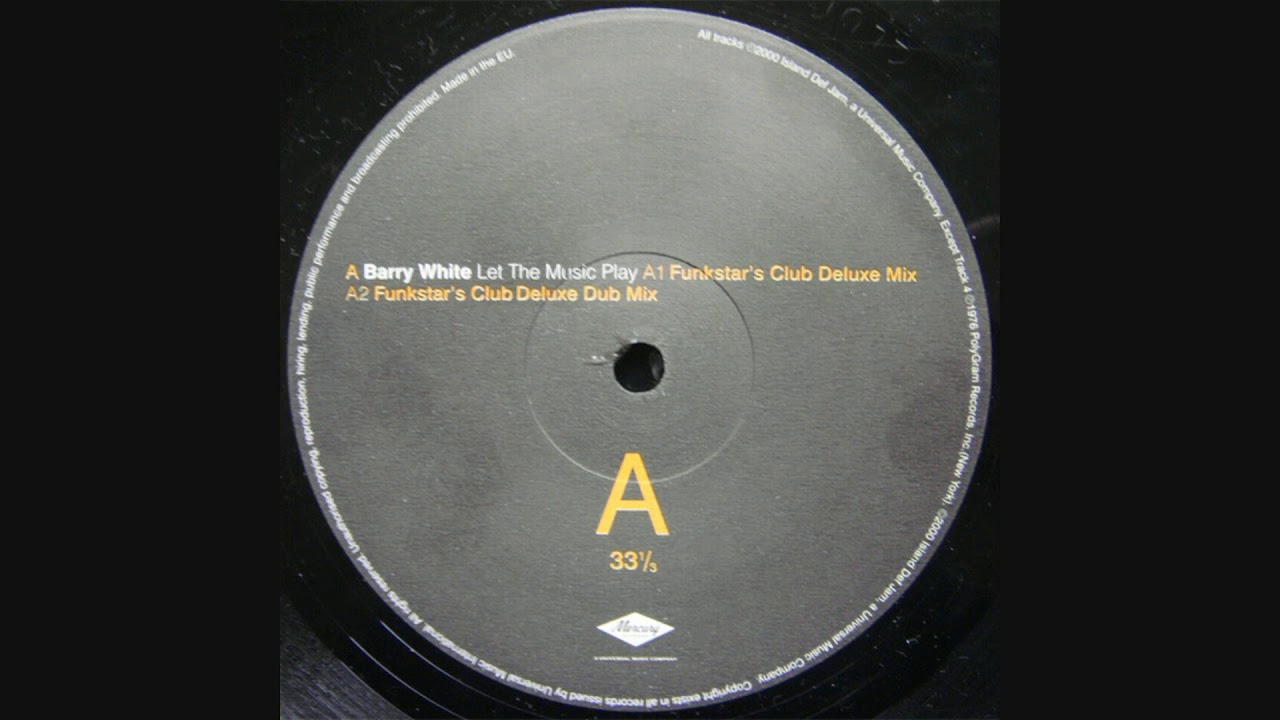BARRY WHITE - Let The Music Play Funkstar's (Club Deluxe Dub Mix)