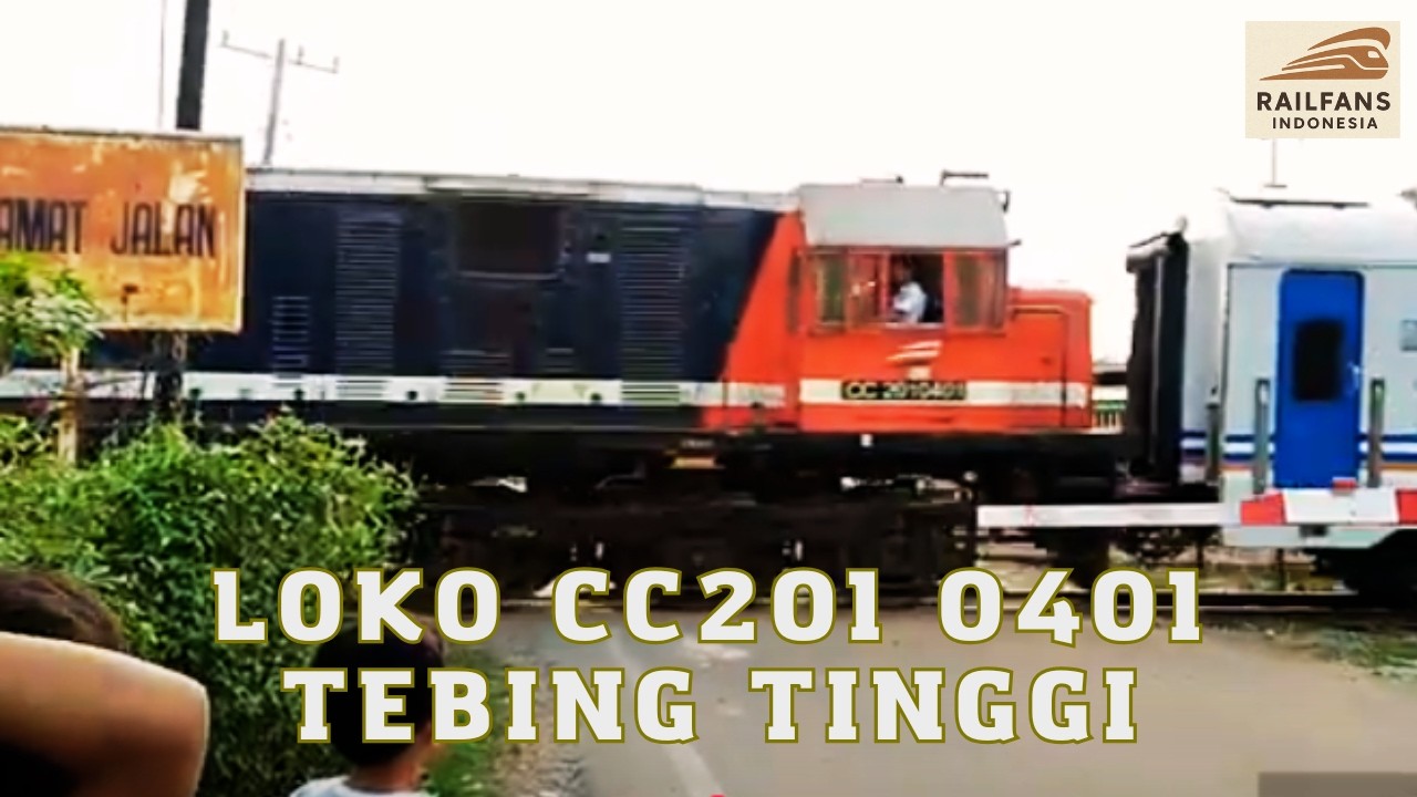 Kenangan! Loko RnB CC201 0401 Kereta Sri Bilah di Tebing Tinggi ...