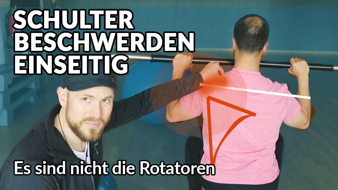 Einseitige Schulterbeschwerden langfristig lösen - Es sind nicht die Rotatoren! (+Übung)