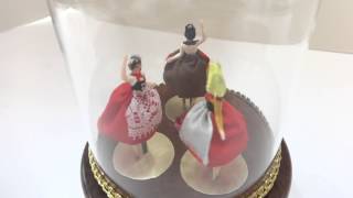 Reuge triple dancing ballerina music box - YouTube
