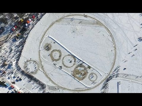 Ice Carousel festival Lohja, with 122 meter carousel