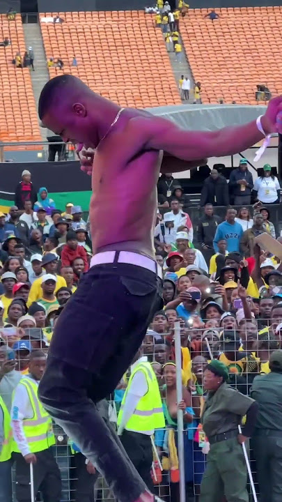 TOSS performing “Umlando” at the ANC Final Rally