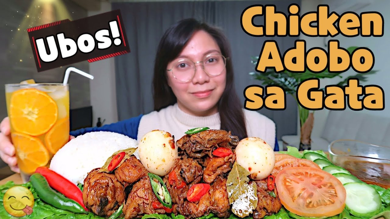 CHICKEN ADOBO SA GATA MUKBANG MUKBANG PHILIPPINES CHEF OBANG YouTube
