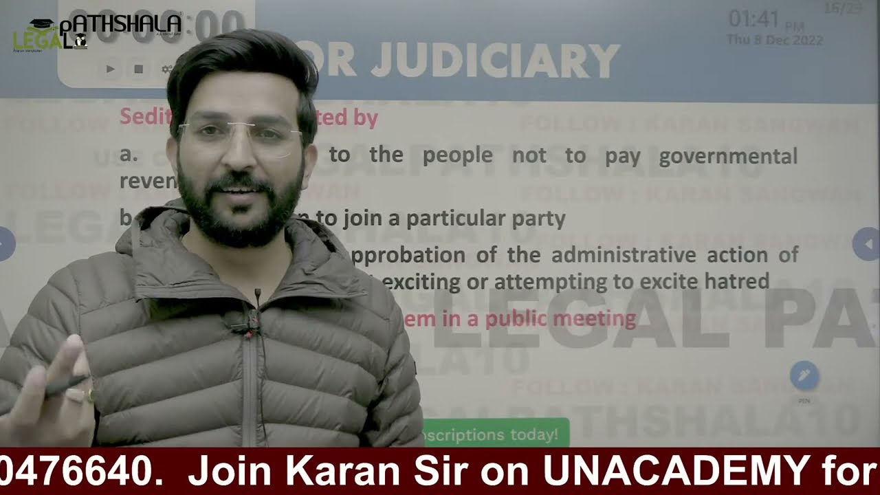 Best Question of IPC - For Judiciary Exams by Karan Sangwan Sir