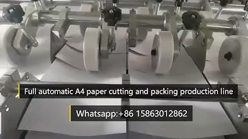 High Speed Full automatic A4 paper cutting and packing machine production line #manufacturing