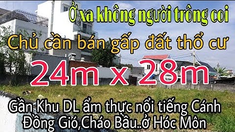 Cần tiền bán gấp đất thổ cư SHR trong KDC xd tự do gần Trịnh Thị Miếng & Nguyễn Thị Ngâu Hóc Môn..