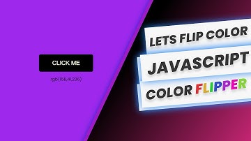 Color flipper javascript | HTML CSS JavaScript | For beginners (Source Code Availaible)