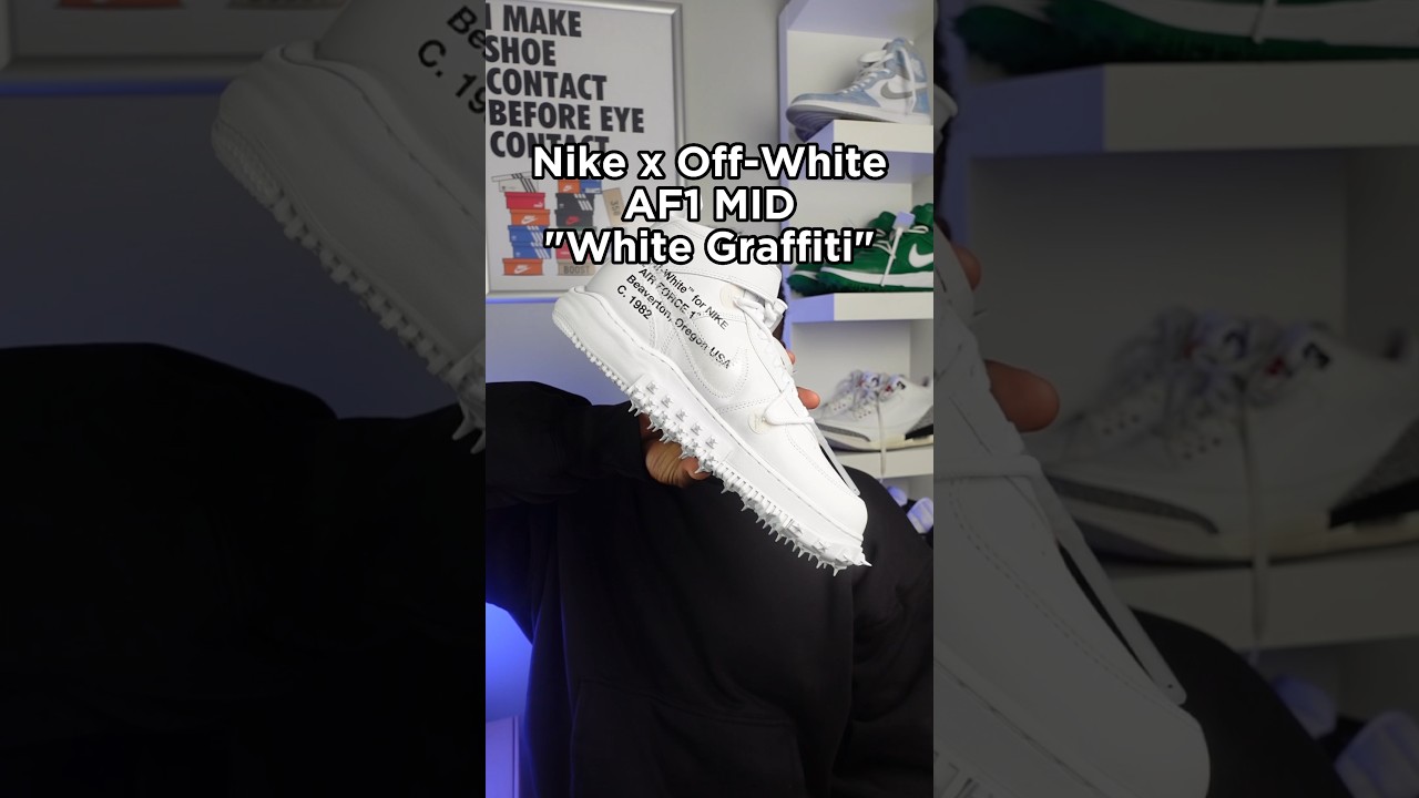 Off-White™ x Nike Air Force 1 Mid Graffiti Detailed Look