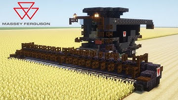 Minecraft Massey Ferguson Ideal 9T Combine Harvester Tutorial
