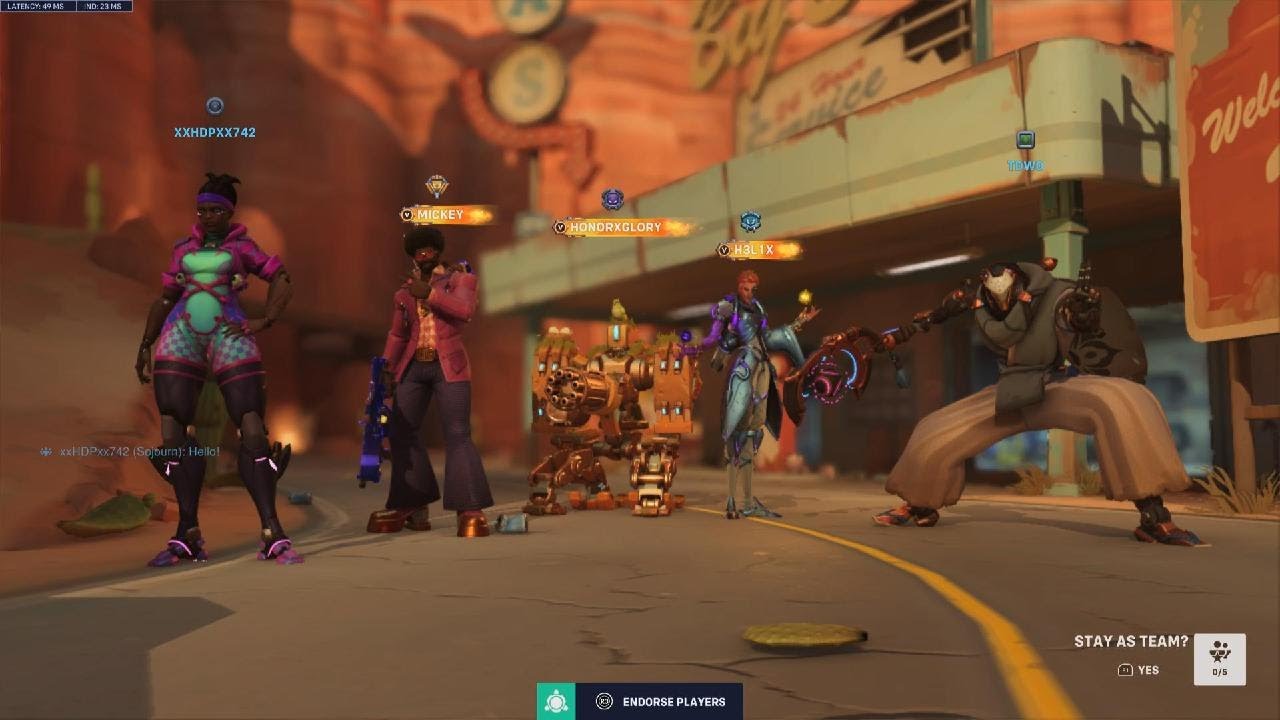 Overwatch - Baptiste - Route 66 - 44-1 over 10,000 healing and damage