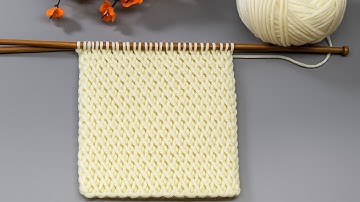 How to Knit Perfectly Even Fabric with Diagonal Stitches🧶🧶🧶