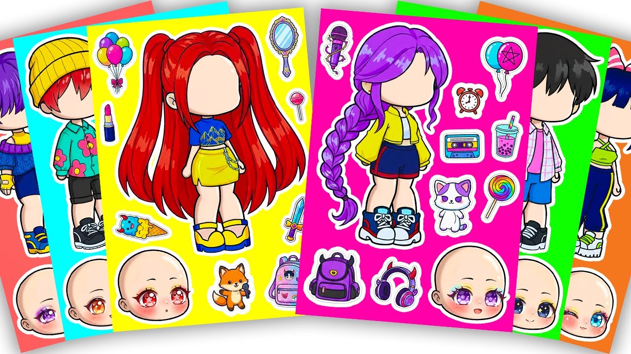 Cuteness Overload! 💖🌈 - KPOP DEMON HUNTERS | Sticker Book DIY