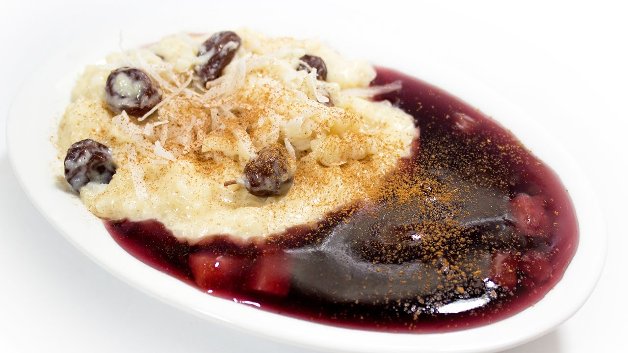 clasico arroz con leche y mazamorra morada