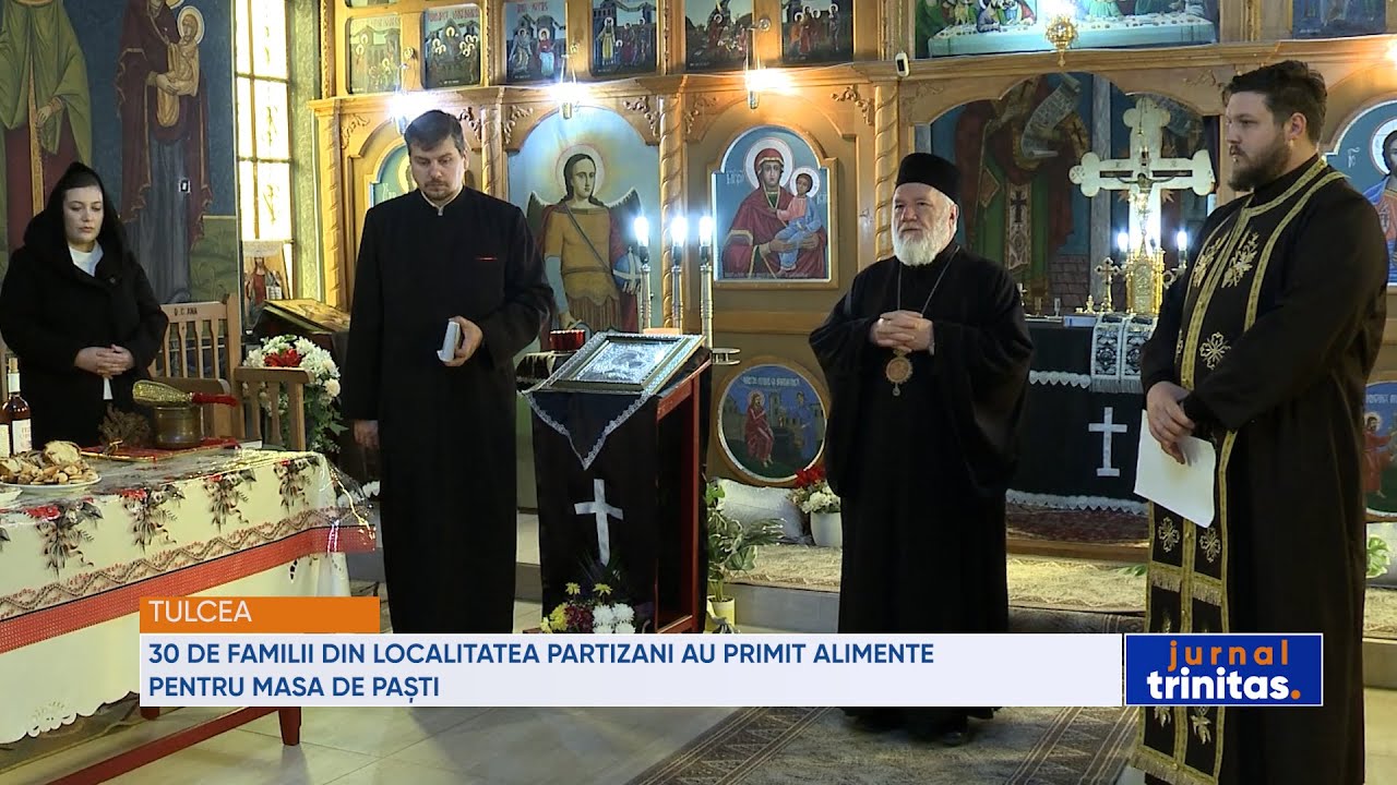 Primit 30 de familii din localitatea Partizani, Tulcea, au primit alimente ...
