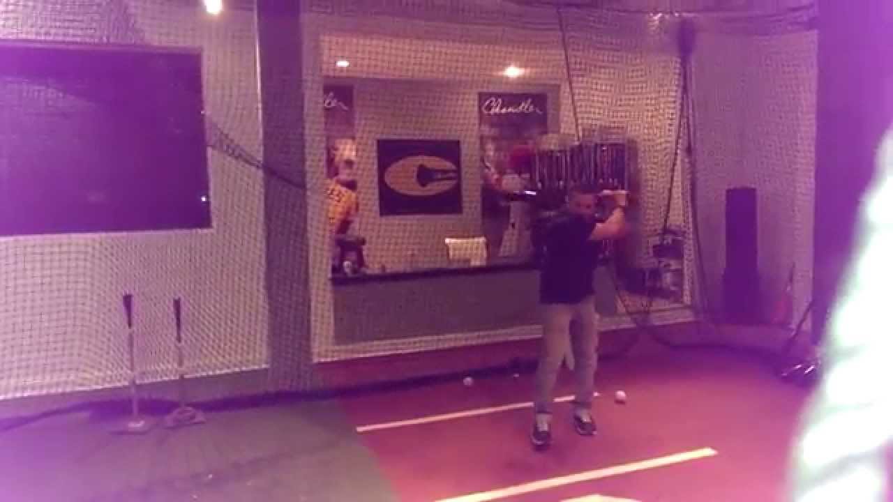Chandler Bats indoor batting cage at their Norristown, PA bat