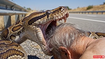 Rescueanimal: Rescue old man swallowed by giant python