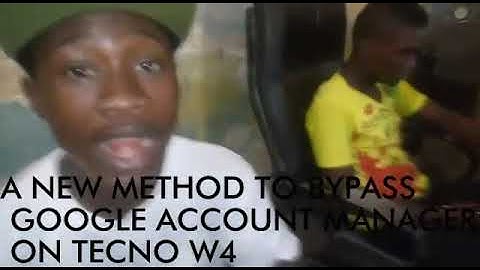 Bypass your techno w4 Google account manager