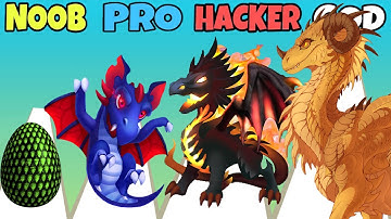 NOOB vs PRO vs HACKER vs GOD in Merge Dragons