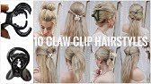 HOW TO: EASY & QUICK CLAW CLIP HAIRSTYLES! Short, Medium, and Long  Hairstyles - YouTube
