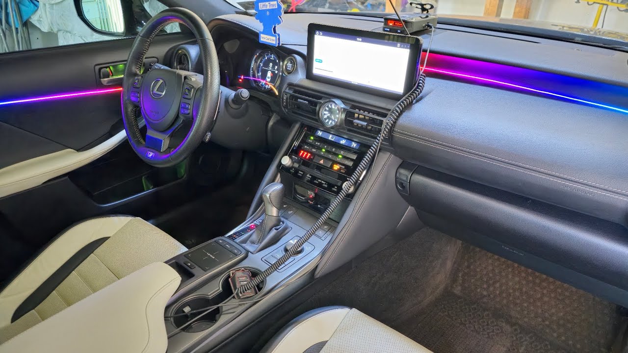 how-to-install-ambient-lights-for-lexus-is350-fsport-detailed-video
