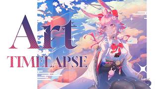 ❤︎ 🌸 Speedpaint ₊˚✦ Evanescia HSR ˚➶ 🎀💕 Full Process ☆彡┊Clip Studio Paint ┊