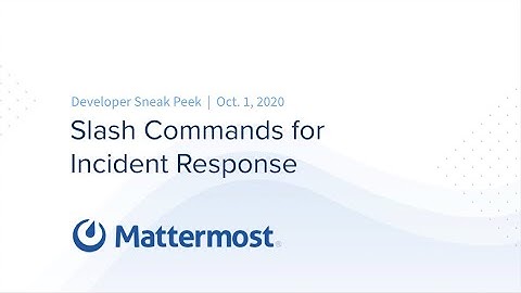 Developer Sneak Peek | Slash commands for incident response