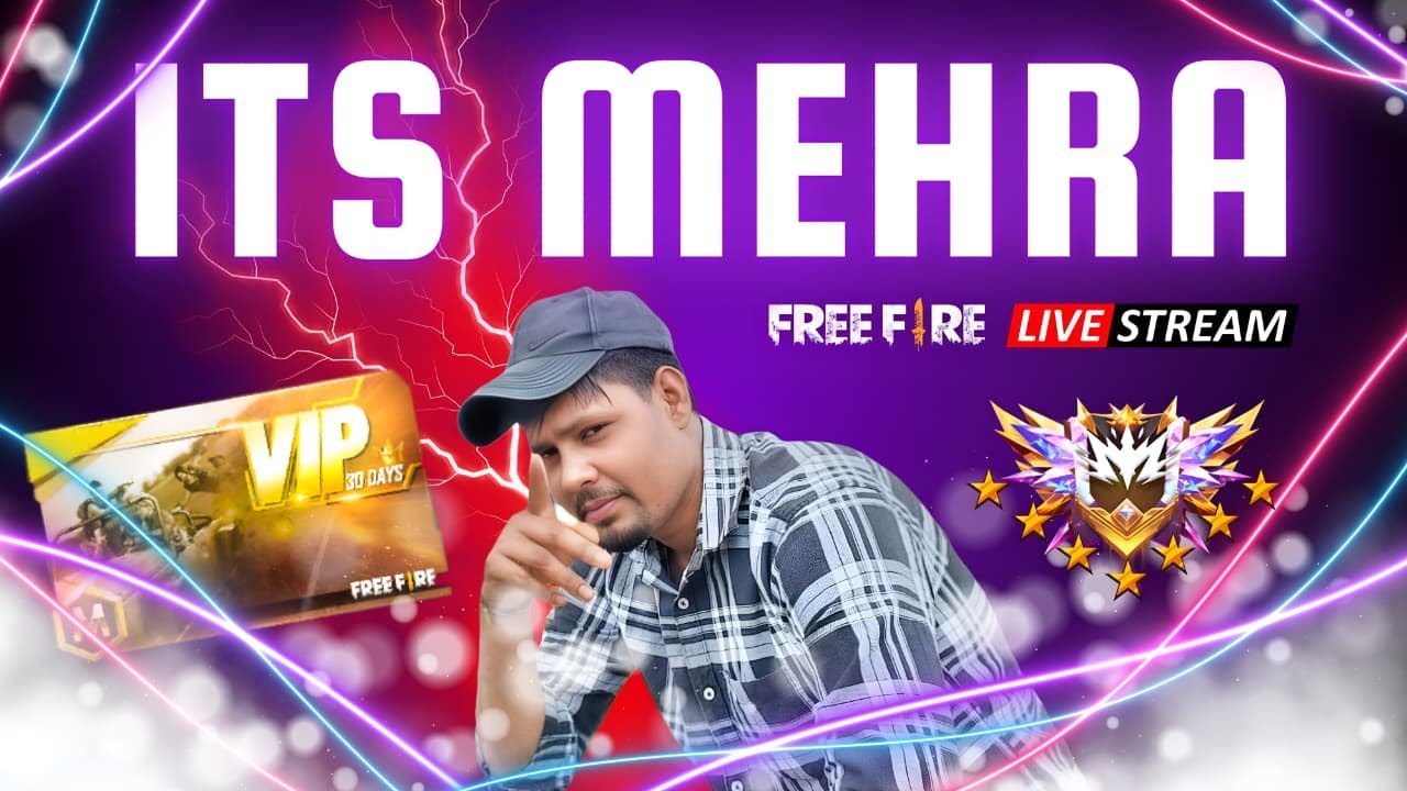 FREE FIRE LIVE 🔴 Rank Push | Pro Gameplay | Custom live | Its Mehra 