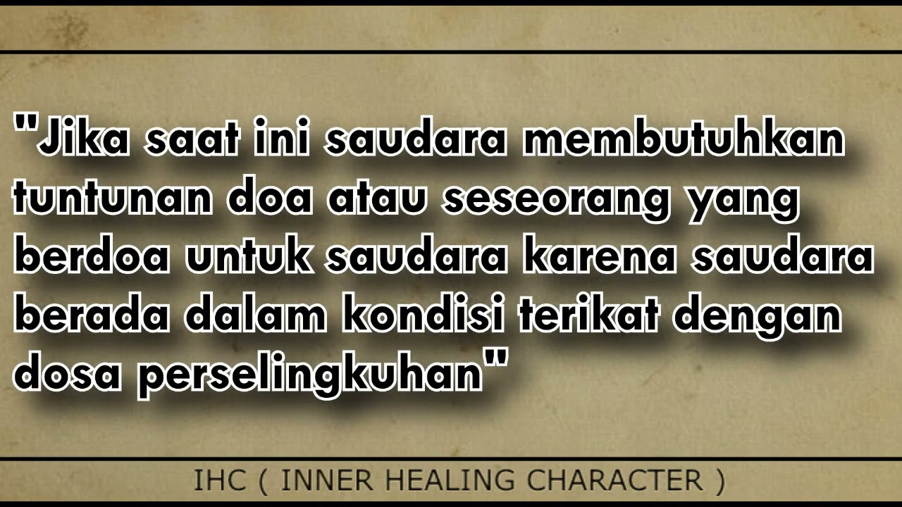 DOA UNTUK LEPAS DARI PERSELINGKUHAN