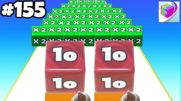 Jelly Run 2048 | Satisfying Mobile Games | All Levels Gameplay | Android, iOS | Tiktok Games #155