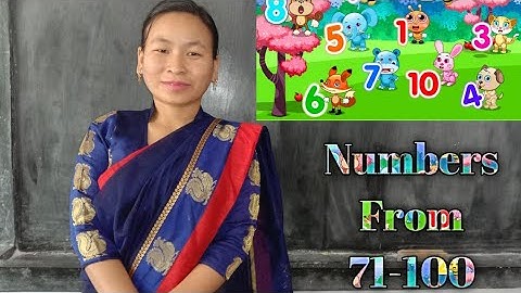 Numbers From 71-100 | Pushpa Thapa
