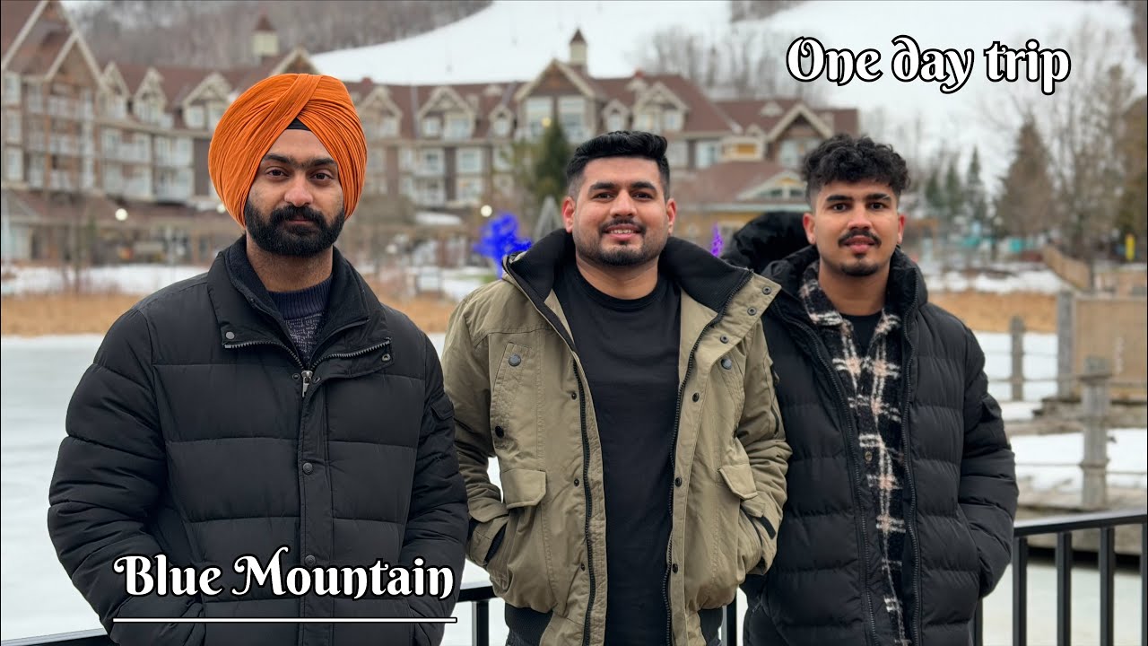 One day trip from Cambridge, Ontario to Blue Mountain 🏔️ | Toronto CN tower | Punjabi Vlog