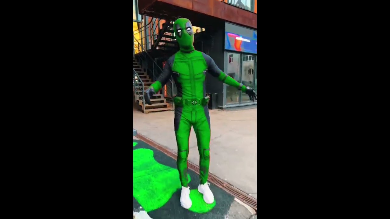 OmG Green Deadpool Shorts