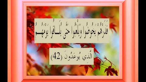 القران الكريم سورة المعارج الأية 42.wmv
