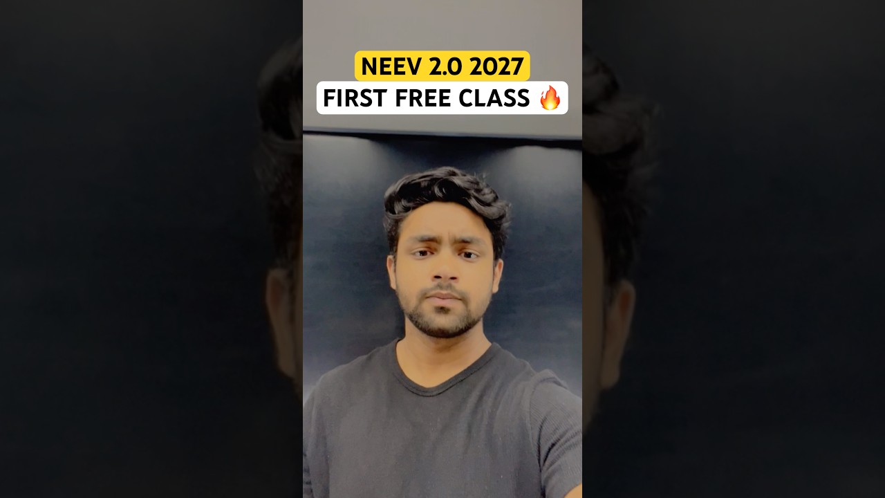 Maths First Free Class 🔥 Neev 2.0 2027 Class 9 #shorts