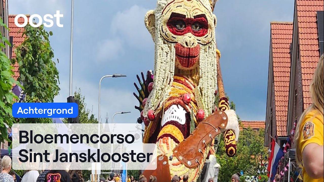 Prachtige wagens en miljoenen bloemen: dit was het corso in Sint Jansklooster | Oost