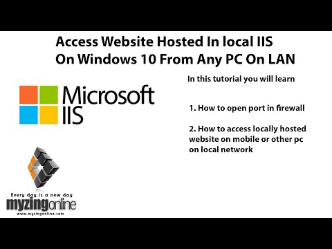 Access Website Hosted In IIS On Windows 10 From Any PC On LAN