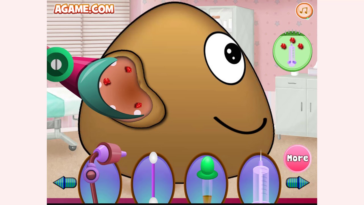 How to play Pou Ear Doctor game Free online games