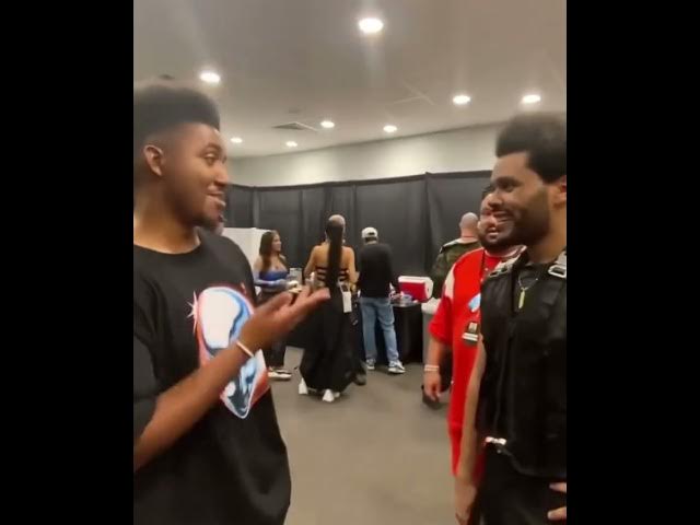 The Weeknd Talks To One of His Super Bowl Dancers