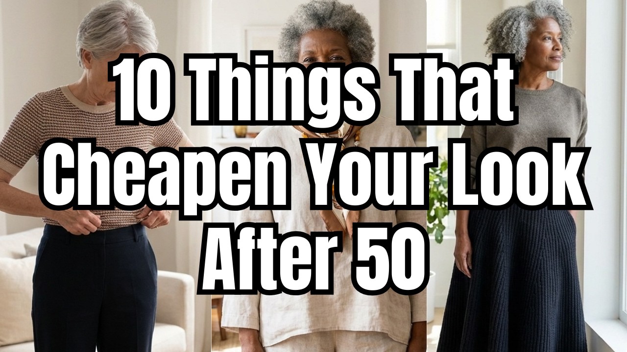 10 вещей, которые портят ваш внешний вид после 50 — стильные ошибки, которые мгновенно вас старят.