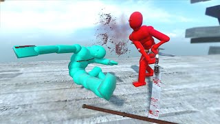 Making The NPC Fight The Smart AI With Active Ragdoll in OVERGROWTH - NPC WAR #1