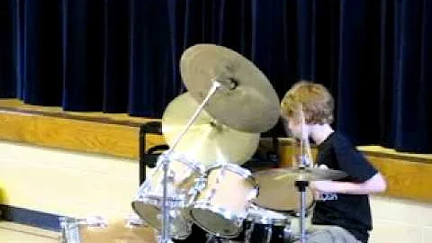Caleb Owen Drumming Claxton Talent Show
