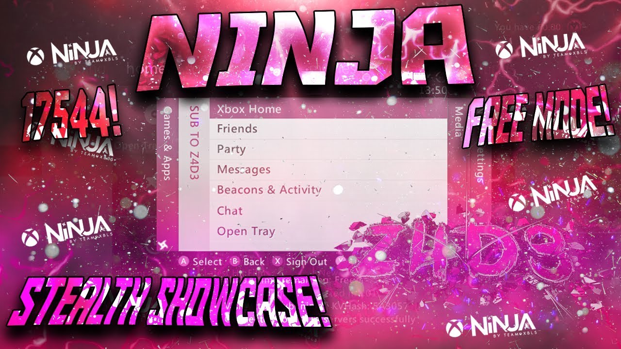 *FREE MODE* NiNJA Stealth Server Showcase (17544) [RGH/JTAG] (Years KV LIFE!) (2019)