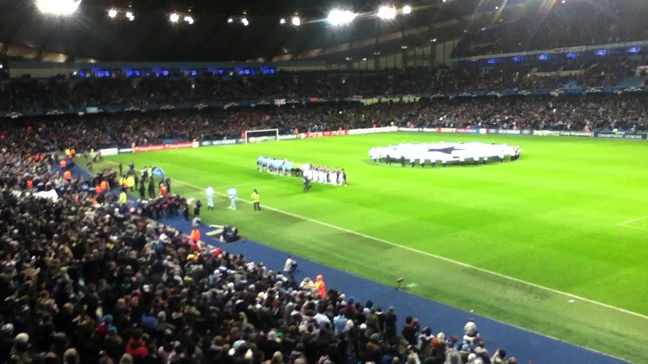 Bayern Munich vs City Champions League entrance