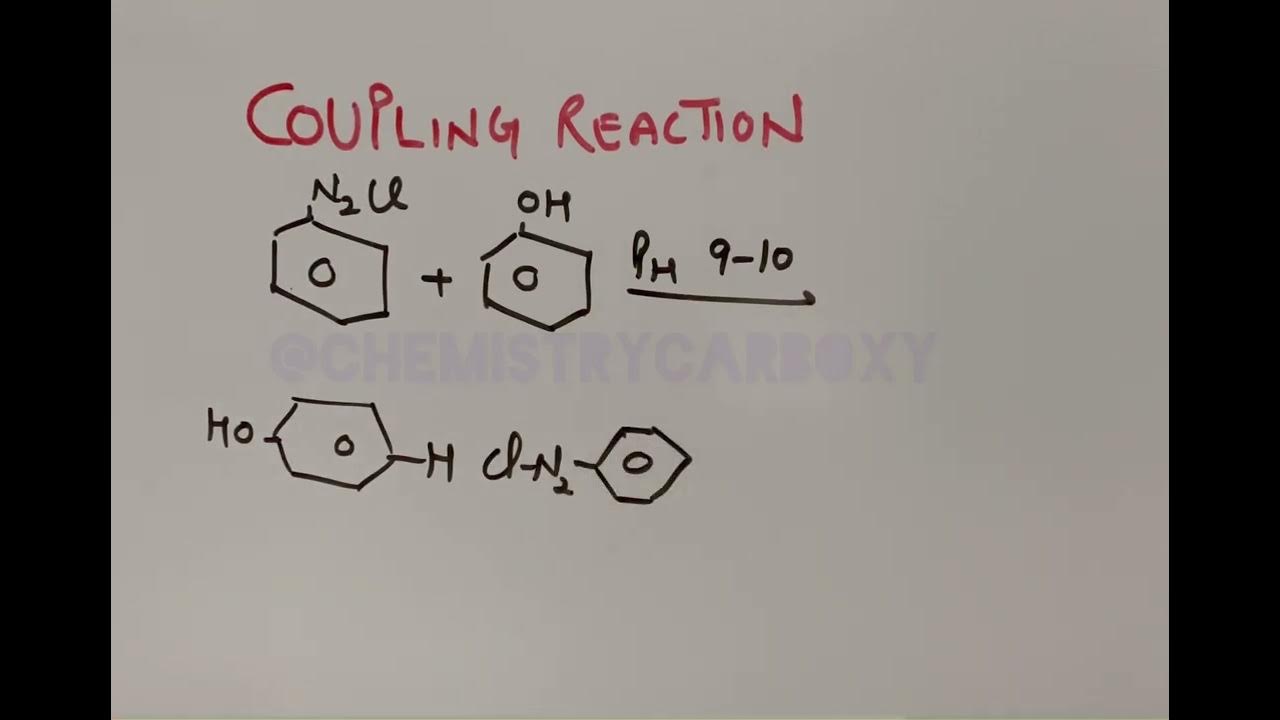 Coupling reaction of Phenol jee diazoreaction dye YouTube
