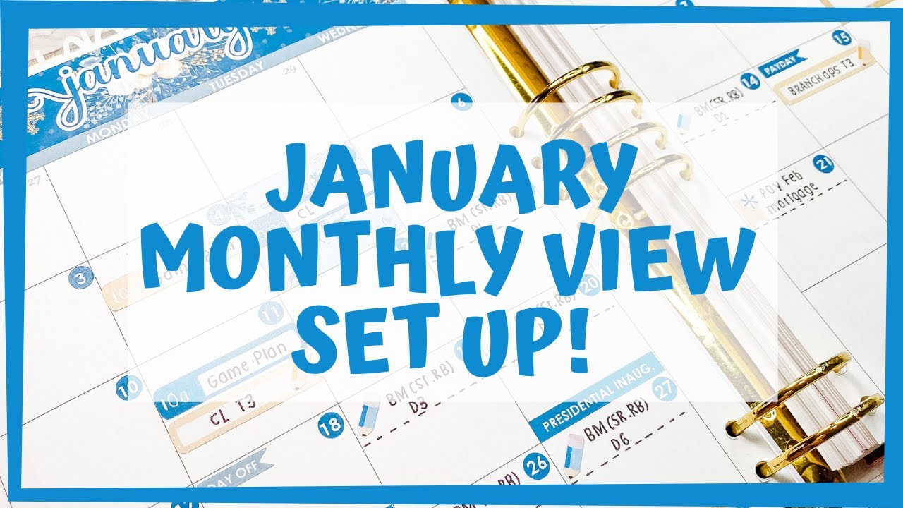 January 2021 | Plan With Me | EC LifePlanner Binder