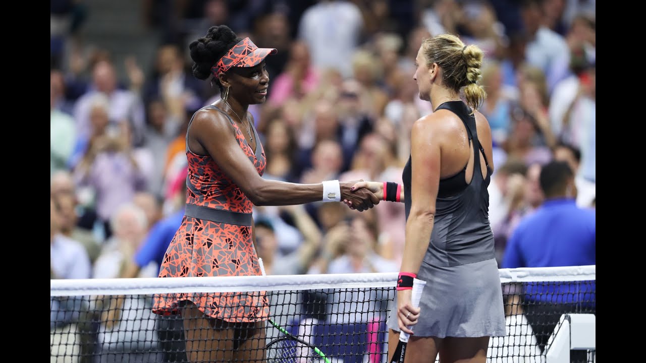 2017 US Open: Venus Williams vs. Kvitova YouTube